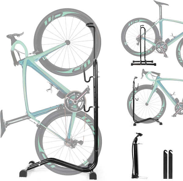 Daolar 3 em 1 Suporte de bicicleta, montagem horizontal e vertical, suporte de bicicleta de manutenção ajustável em altura para bicicletas de estrada MTB de montanha Garagem interna