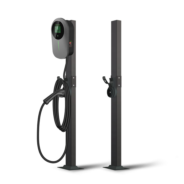 Daolar universal high quality aluminium wallbox stand for electric vehicle charging station with charging cable holder