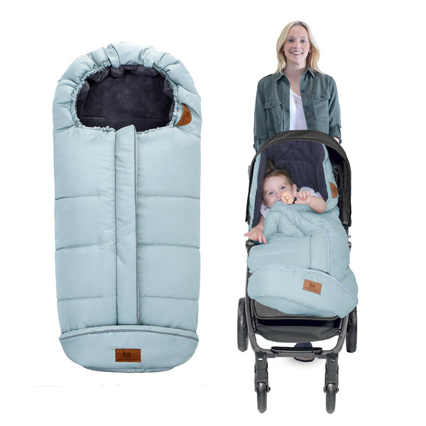 Daolar inverno footmuff para carrinho de bebê com zíper, fleece polar quente footmuff bebê inverno ao ar livre